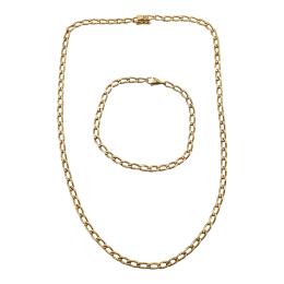 91 - COLLAR Y PULSERA DE ORO