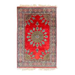 7 - ALFOMBRA PERSA DE KASHAN DE MEDIADOS S.XX