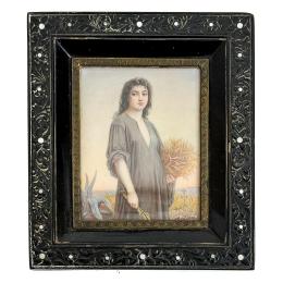1265 - PEQUEÑA MINIATURA FRANCESA DEL PRIMER TERCIO DEL S.XX