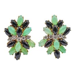 311 - PENDIENTES ROSETONES CON BRILLANTES
