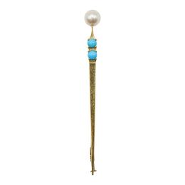 116 - BROCHE ALFILER CON PERLA DE PUIG DORIA
