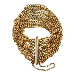 137 - PULSERA CON CADENAS, DE MEDIADOS S.XX
