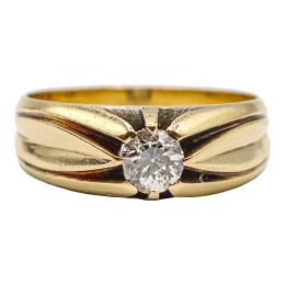173 - SORTIJA CON DIAMANTE, AÑOS 40