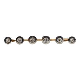 64 - BROCHE ALFILER CON DIAMANTES
