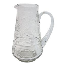 33 - JARRA PARA AGUA DE CRISTAL DE MEDIADOS DE S. XX