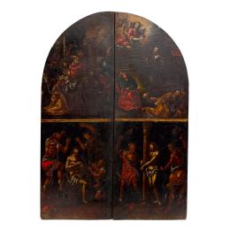 903 - PUERTAS DE SAGRARIO DE ESCUELA ESPAÑOLA  DEL SIGLO XVIII