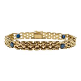 326 - PULSERA ANCHA CON ZAFIROS