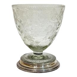 36 - JARRÓN FLORERO CRISTAL DE MEDIADOS DEL S.XX