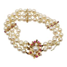 340 - PULSERA DE PERLAS CULTIVADAS