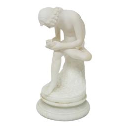 802 - FIGURA EN  MARMOLINA DEL ÚLTIMO CUARTO DEL S.XX