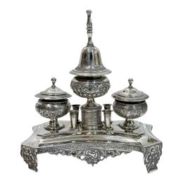 739 - TINTERO DE PLATA DE CADIZ 1848