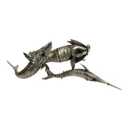 741 - TRES PECES EN PLATA DE MEDIADOS DE SIGLO XX