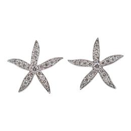 299 - PENDIENTES ESTRELLA DE MAR CON BRILLANTES