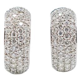 280 - PENDIENTES ARGOLLAS CON BRILLANTES