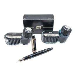 630 - PLUMA ESTILOGRÁFICA Y TINTEROS MONTBLANC