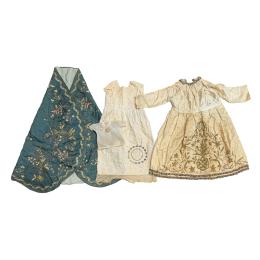 1210 - ROPA PARA IMAGEN DE VIRGEN Y NIÑO JESUS DE FINALES DEL S.XIX