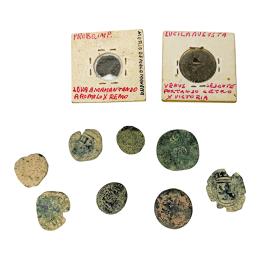 405 - 10 MONEDAS DE DISTINTAS ÉPOCAS Y PROCEDENCIAS
