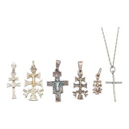 1177 - CONJUNTO DE CRUCES COLGANTES DE PRIMERA MITAD S.XX 