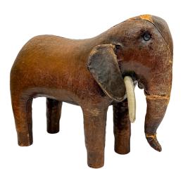 564 - ELEFANTE DE CUERO DE LOS AÑOS 70