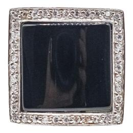 42 - ANILLO DE PLATA CON CIRCONITAS