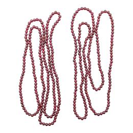 129 - DOS COLLARES LARGOS DE GRANATES