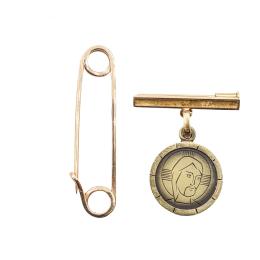 103 - ALFILER Y MEDALLA DE LOS AÑOS 70
