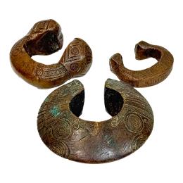 636 - TRES PULSERAS AFRICANAS 