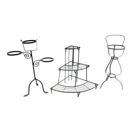 587 - ESTRUCTURA JARDINERA Y DOS  SOPORTES