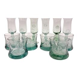 5 - CONJUNTO DE COPAS DE CRISTAL VALENTÍ DEL ÚLITMO TERCIO S.XX