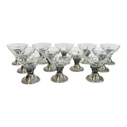 31 - CONJUNTO DE DOCE COPAS DE CAVA DE MEDIADOS DEL S.XX