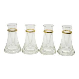 1 - 4 VASITOS DE LICOR CON SOPORTE PARA HIELO