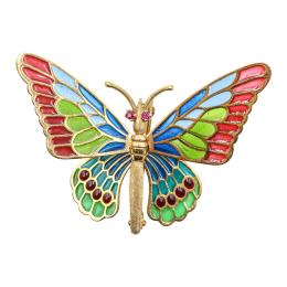 156 - BROCHE MARIPOSA DE MEDIADOS S.XX