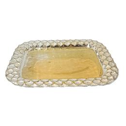 70 - GRAN BANDEJA METAL PLATEADO ÚLTIMO TERCIO SIGLO XX