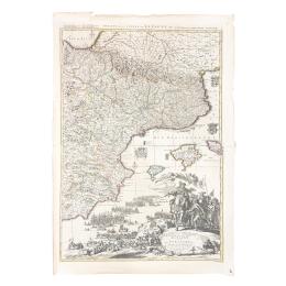 440 - MAPA FRANCES CIRCA 1760