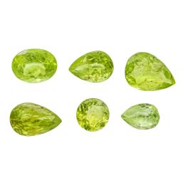 255 - LOTE DE PERIDOTOS SIN MONTAR
