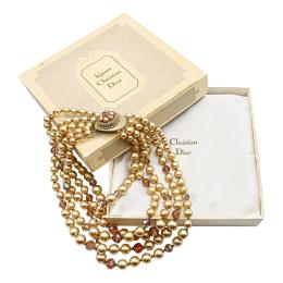 115 - COLLAR DE BISUTERÍA CON CAJA DE CHRISTIAN DIOR, MED. S.XX