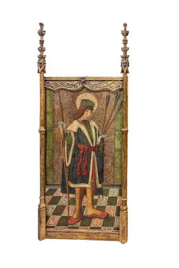 30 - RETABLO GÓTICO CATALÁNO-ARAGONÉS DEL PRIMER CUARTO S. XVI 