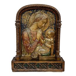 104 - RELIEVE EN ESTUCO POLICROMADO DE LOS AÑOS 60