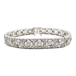 176 - PULSERA CON DIAMANTES DE ESTILO ANTIGUO