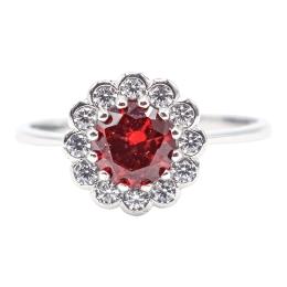 56 - ANILLO ROSETÓN CON RUBÍ