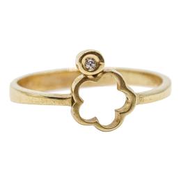 45 - ANILLO FLOR CON BRILLANTE