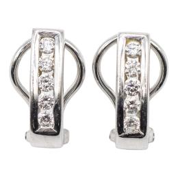228 - PENDIENTES MEDIA CRIOLLA CON BRILLANTES
