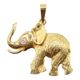 109 - COLGANTE ELEFANTE CON BRILLANTE