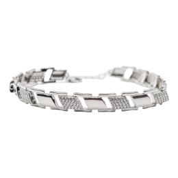 355 - PULSERA DE PLATA CON CIRCONITAS