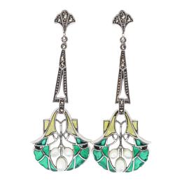 308 - PENDIENTES LARGOS CON ESMALTES