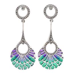 310 - PENDIENTES LARGOS CON ESMALTES