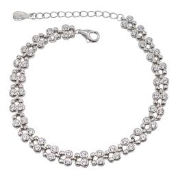 354 - PULSERA DE PLATA CON CIRCONITAS