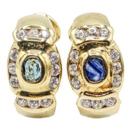 297 - PENDIENTES DE PLATA CON CIRCONITAS DE COLOR