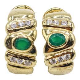 296 - PENDIENTES DE PLATA CON CIRCONITAS DE COLOR