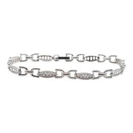 356 - PULSERA DE PLATA CON CIRCONITAS